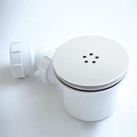 Eastbrook 90mm Matt White Fast Flow Shower Waste