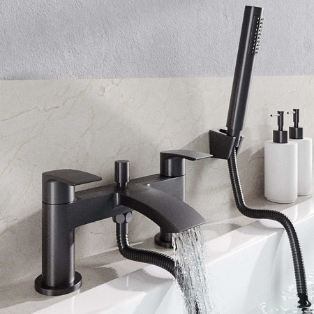 93.1051 Eastbrook Alveston Matt Black Bath Shower Mixer Lifestyle