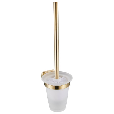 Eastbrook Asti Brushed Brass Toilet Brush and Holder