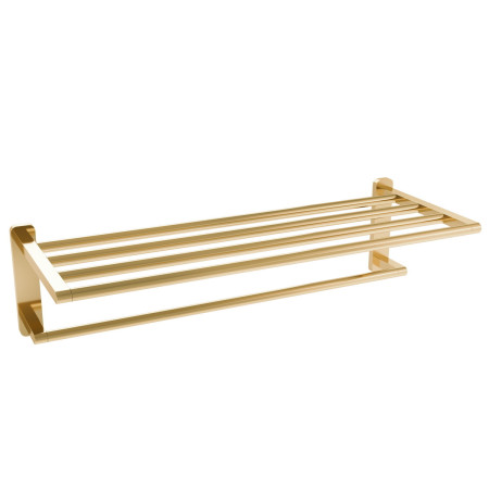 Eastbrook Asti Brushed Brass Towel Shelf