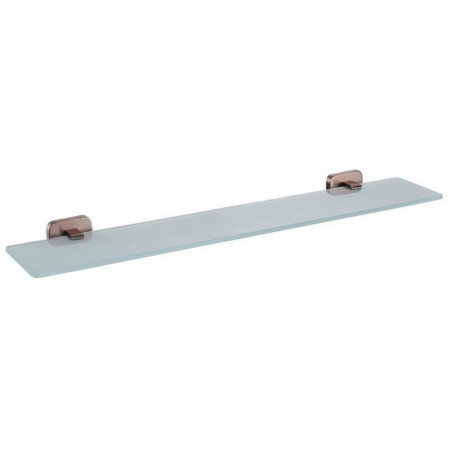 Eastbrook Asti Brushed Bronze 600mm Bathroom Glass Shelf