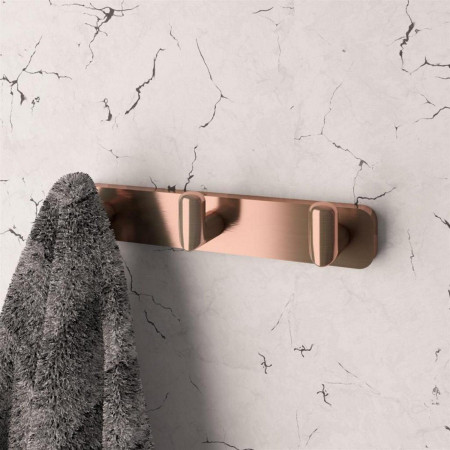 Eastbrook Asti Brushed Bronze Triple Robe Hook