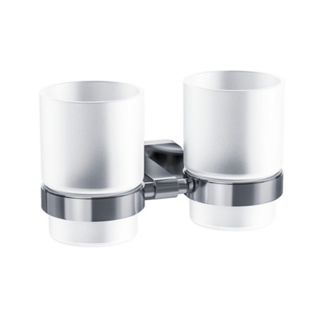 Eastbrook Asti Chrome Double Tumbler Holder