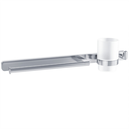 Eastbrook Asti Chrome Towel Ring with Hook and Tumbler Holder