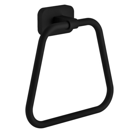 Eastbrook Asti Matt Black Towel Ring