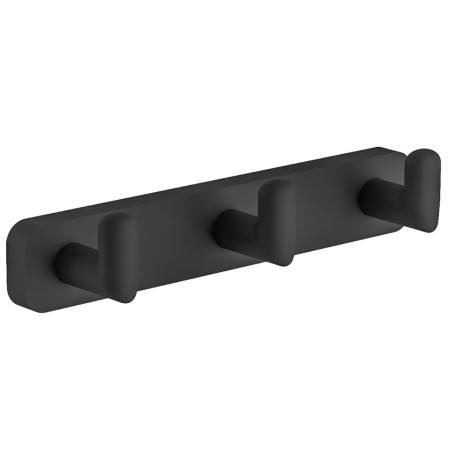 Eastbrook Asti Matt Black Triple Robe Hook