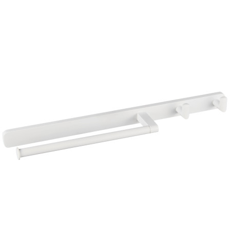 Eastbrook Asti Matt White Towel Ring and Double Robe Hook