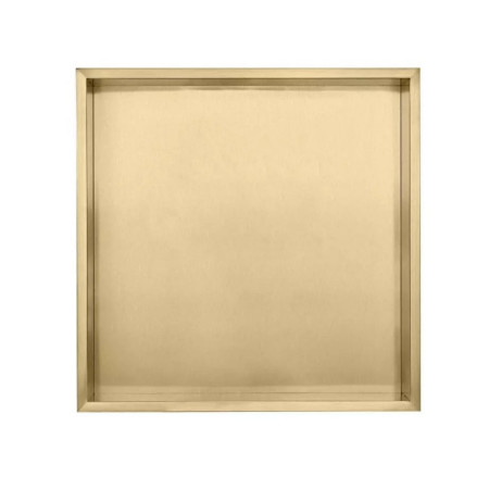 Eastbrook Brushed Brass 300 x 300mm Shower Niche