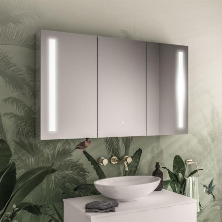 Eastbrook Castellano 1200 x 700mm Three Door LED Mirror Cabinet