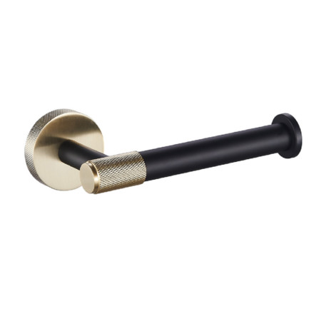 Eastbrook Catania Black and Brass Toilet Roll Holder