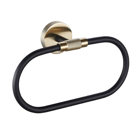 Eastbrook Catania Black and Brass Towel Ring
