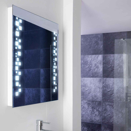 Eastbrook Charleston 600 x 700mm Bathroom Mirror with Fluorescent Lights
