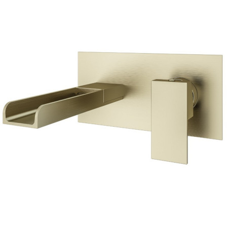 Eastbrook Chetwode Brushed Brass Wall Mounted Basin Mixer