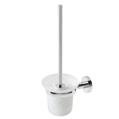 Eastbrook Genoa Chrome Glass Toilet Brush Holder
