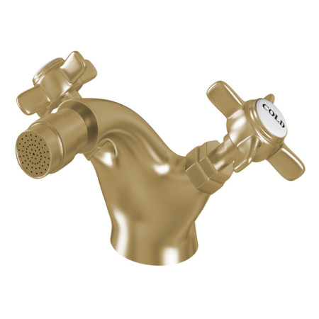 Eastbrook Haymarket Brushed Brass Bidet Mixer with Waste