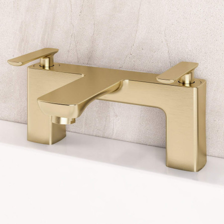 93.1022 Eastbrook Helston Brushed Brass Bath Filler Lifestyle