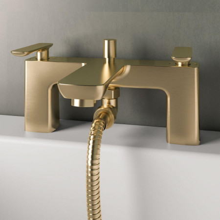 93.1023 Eastbrook Helston Brushed Brass Bath Shower Mixer Lifestyle