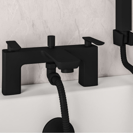 Eastbrook Helston Matt Black Bath Shower Mixer
