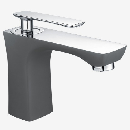 Eastbrook Helston Matt Smooth Anthracite Basin Mixer with Waste