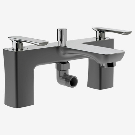 Eastbrook Helston Matt Smooth Anthracite Bath Shower Mixer