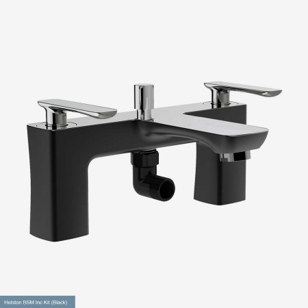 Eastbrook Helston Matt Textured Black Bath Shower Mixer