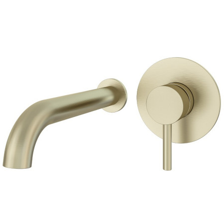 Eastbrook Heyford Brushed Brass Wall Mounted Bath Tap