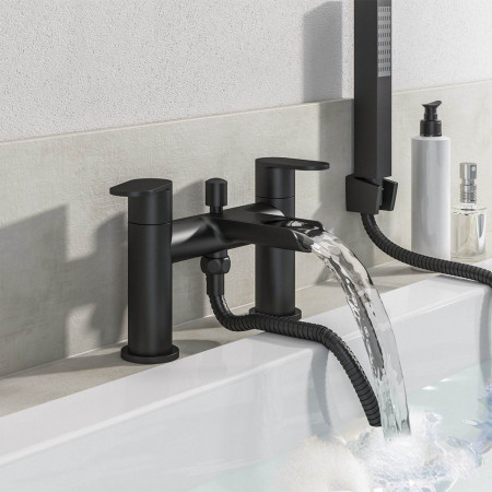 79.1022 Eastbrook Ledwell Black Bath Shower Mixer Lifestyle