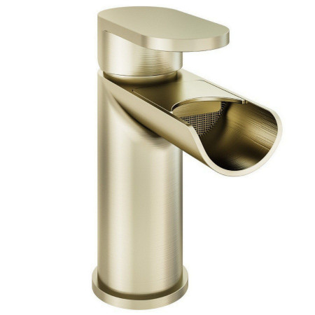 Eastbrook Ledwell Brushed Brass Basin Mixer with Waste