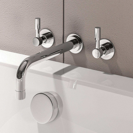 Eastbrook Leith Chrome Wall Mounted Bath Filler
