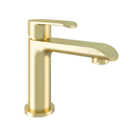 Eastbrook Lyneham Brushed Brass Mini Basin Mixer with Waste
