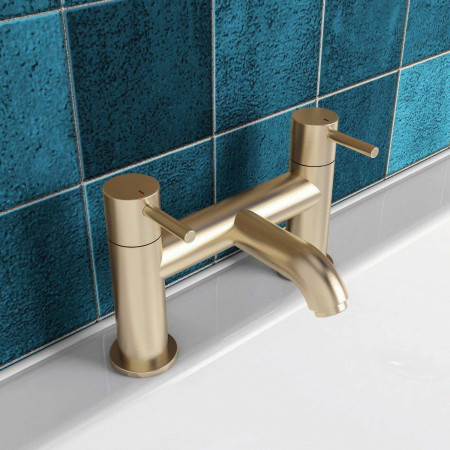 Eastbrook Meriden Brushed Brass Bath Filler