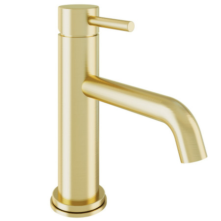 Eastbrook Meriden Brushed Brass Mini Basin Mixer with Waste