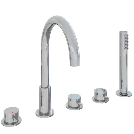 Eastbrook Meriden Chrome Five Hole Bath Shower Mixer