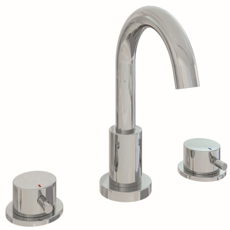 Eastbrook Meriden Chrome Three Hole Basin Mixer with Waste