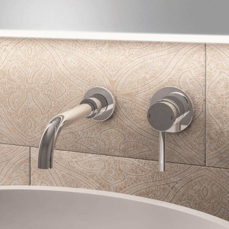 Eastbrook Meriden Chrome Wall Mounted Basin Mixer