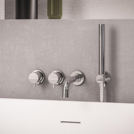 Eastbrook Meriden Chrome Wall Mounted Bath Shower Mixer