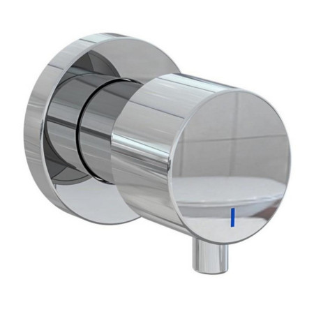 98.2047 Eastbrook Meriden Chrome Wall Mounted Three Hole Basin Mixer Cold Lever Handle