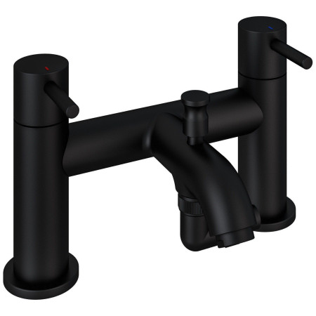 98.2025 Eastbrook Meriden Matt Black Bath Shower Mixer Tap Cut Out
