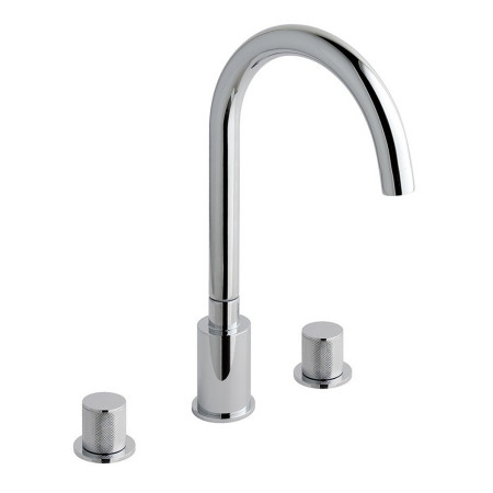 Eastbrook Prado Cylinder Chrome 3 Hole Basin Mixer