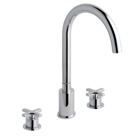 Eastbrook Prado Star Chrome 3 Hole Basin Mixer