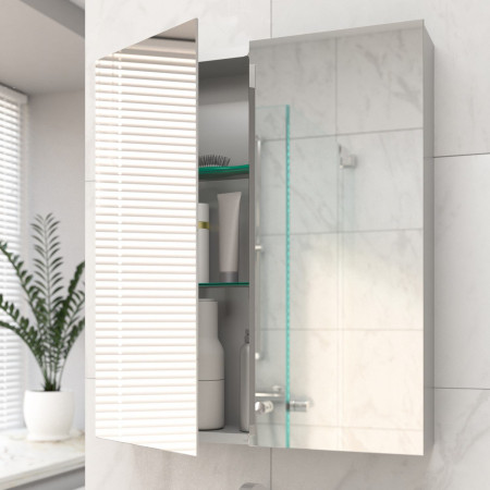 Eastbrook Ravini 600 x 700mm Two Door Mirror Cabinet