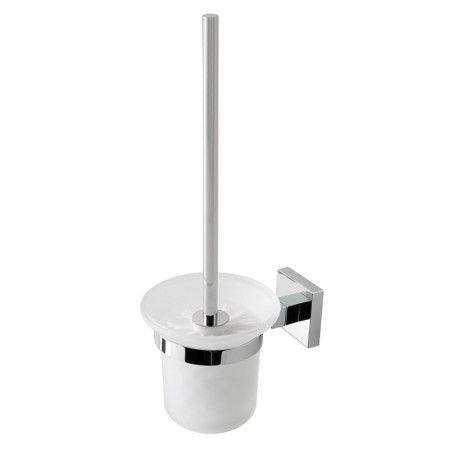Eastbrook Rimini Chrome Glass Toilet Brush and Holder