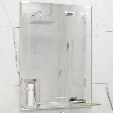 Eastbrook Savannah 550 x 750mm Bathroom Mirror with Shelf