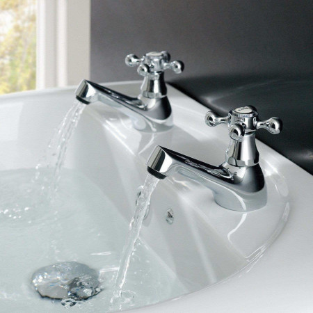 Eastbrook Stenhouse Chrome Basin Taps