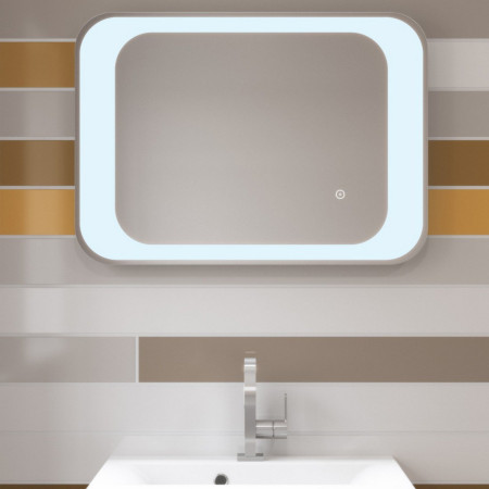 Eastbrook Treviso 500 x 700mm Blue LED Portrait Bathroom Mirror