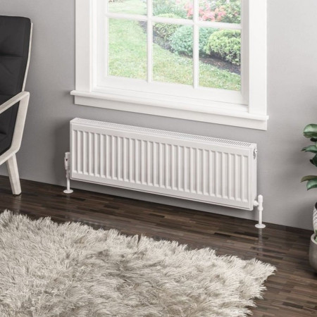 Eastbrook Type 11 300 x 1000mm Compact Panel Radiator Gloss White