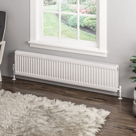 Eastbrook Type 11 300 x 1400mm Compact Panel Radiator Gloss White