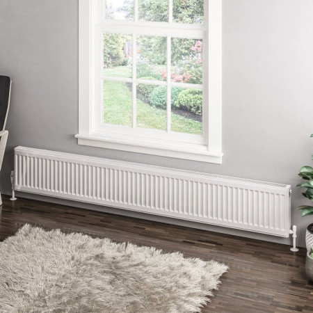 Eastbrook Type 11 300 x 2000mm Compact Panel Radiator Gloss White