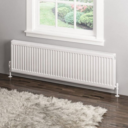 Eastbrook Type 11 400 x 1400mm Compact Panel Radiator Gloss White