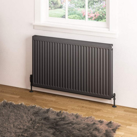 Eastbrook Type 11 600 x 1000mm Compact Panel Radiator Matt Anthracite